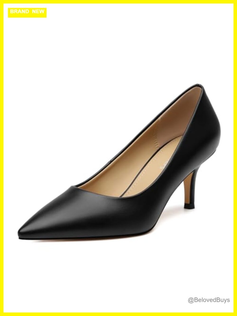 MOVINSTEPS Pointed Toe Low Heel Pumps 2.5 Inch Comfortable Dressy
